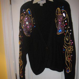 Vintage Jeweled Sweater by The Limited